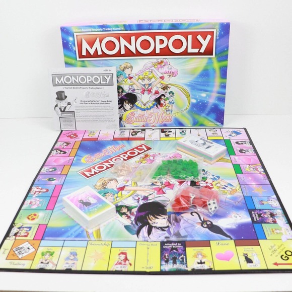 Monopoly Sailor Moon Edition Parts Sealed - Picture 2 of 11